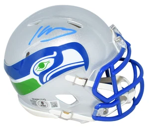 KENNETH WALKER III SIGNED SEATTLE SEAHAWKS THROWBACK SPEED MINI HELMET BECKETT - Picture 1 of 1