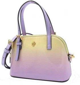 Tory Burch Emerson Dip Dye Dome Satchel 158384 700 Sweet Corn/Lavender Outlet - Picture 1 of 7