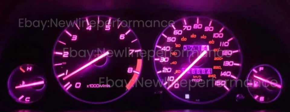 Pink LED Cluster Bulb KIT for Honda Prelude 5th Gen 1997 - 2001 - Image 1 of 1