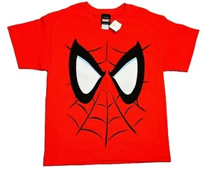 Vintage Mad Engine Marvel Spiderman Shirt Youth Large Big Face 2012 Super Hero - Picture 1 of 18