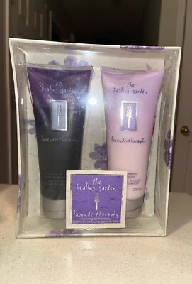 The Healing Garden Lavender Theraphy Body Lotion Bath & Shower Gel 7oz New - Image 1 of 2