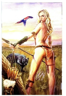 SHEENA QUEEN OF THE JUNGLE #1 RON LEARY VIRGIN CIVER SIGNED W/COA. - Image 1 of 2