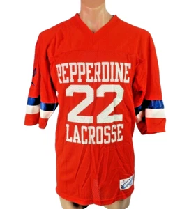 Pepperdine University #22 LACROSSE JERSEY Team Auth M Champion VTG 80s NWOT - Picture 1 of 12