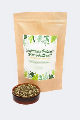 HERBSBYHAND Echinacea purpurea Sonnenhut Kraut getrocknet geschnitten Qualität Kräuter Tee