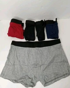 5PK Mens Cotton Boxer Briefs Tagless Comfort Flex Underwear Size EUR M - Picture 1 of 6