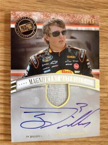TY DILLON - 2012 Press Pass Fanfare - Magnificent Materials Signatures - 91/99