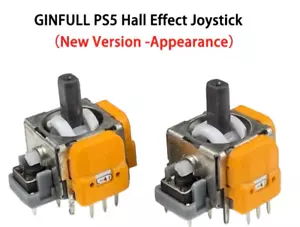 New PS5 Ginfull Hall-Effect/TMR Joysticks 1 Pair (X2 Pieces) - Picture 1 of 4