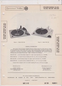 Schema cambiadischi sams collaro 1953 spedizione gratuita in USA - Foto 1 di 1