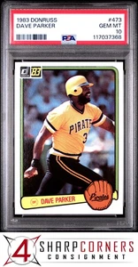 Donruss #473 1983 Dave Parker Pirates Hof PSA 10 - Imagen 1 de 3