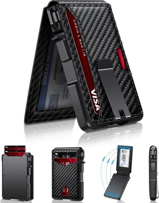 Geldbeutel Slim Wallet mit RFID Schutz Mini Geldbörse Kartenetui Portemonnaie - Bild 1 von 4