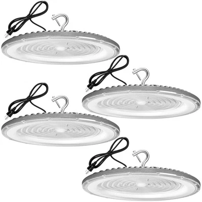 4 Pack 300W UFO Led High Bay Light,120VAC,5000K Daylight Commercial Bay Light... - Image 1 of 4