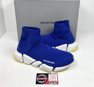 Taglia 42EU/9US - Balenciaga Speed 2.0 Trainer Blue Glow💙 NUOVO/VENDITA AL DETTAGLIO $1.000! - Foto 1 di 9