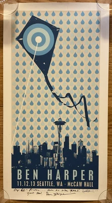 Ben Harper Seattle WA McCaw Hall Autographed Signed 16/150 Limited Edition - Image 1 of 4