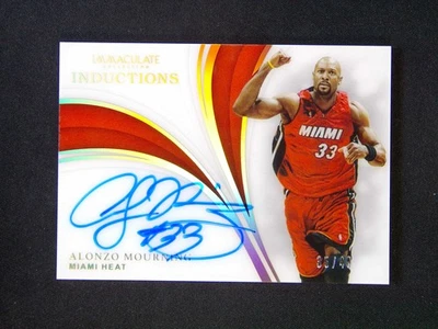 2018-19 Panini Immaculate Alonzo Mourning Inductions Auto /49 - Image 1 of 4