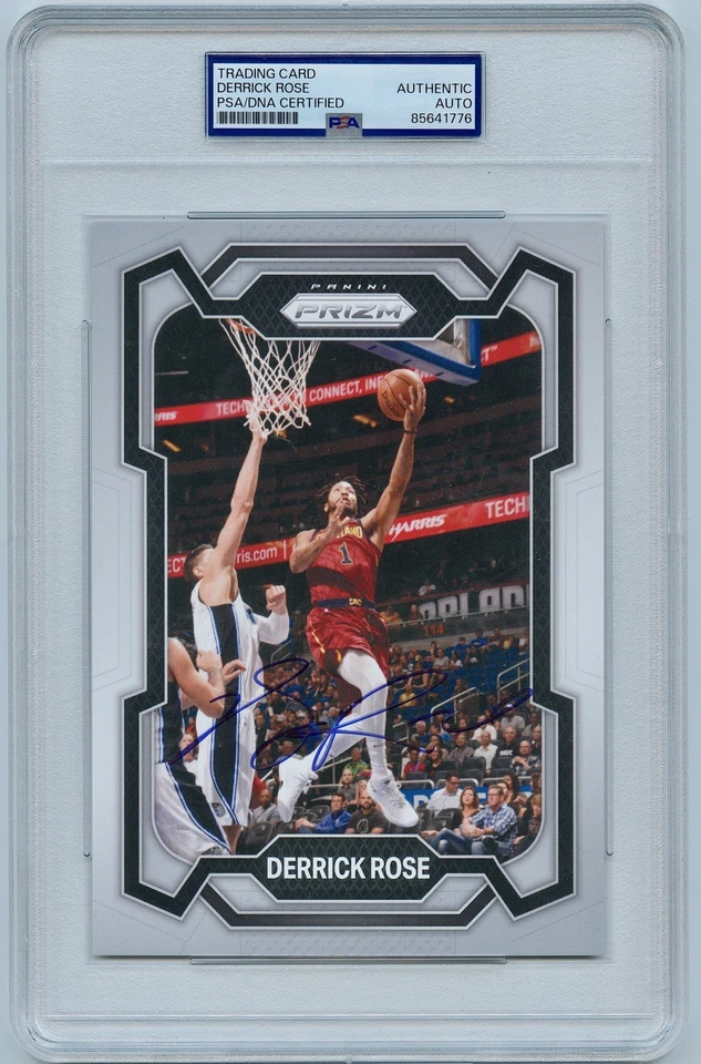 Derrick Rose Signed Autographed Jumbo 5x7 Panini Photo Cavaliers Psa/Dna Slabbed - Image 1 of 2
