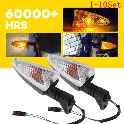 Motorcycle Clear Turn Signal Light Indicator For BMW F800ST R1200GS F650GS 1-10X - Image 1 of 4