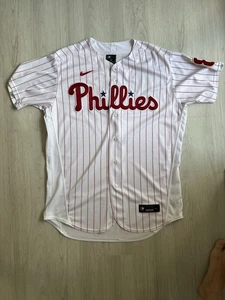 MLB Authentic Nike Nick Castellanos Philadelphia Phillies Jersey Sz 48 TEAM JSY - Picture 1 of 8