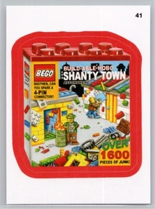 Topps Wacky Packages #41 Bego Shanty Town Red Border 2015 - Imagen 1 de 2
