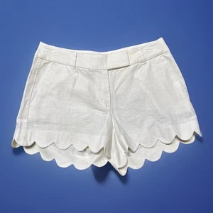 J. Crew Damengröße 4 weiß mittelhoher Bund Strandshorts 31 x 4 - Bild 1 von 6