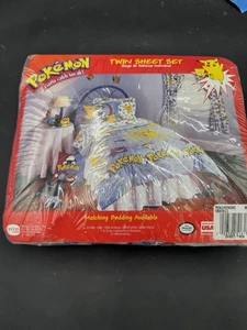 Vintage 1998 Pokémon Twin Size Bedding Sheet Set Pokemon NEW SEALED! - Picture 1 of 6
