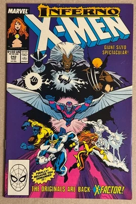 UNCANNY X-MEN 242 VF Inferno MARC SILVESTRI + 282 FN 1st Bishop WHILE PORTACIO - Image 1 of 4