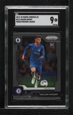 2019-20 Chronicles Premier League Prizm Update Mason Mount SGC 9 MINT Rookie RC - Image 1 of 2