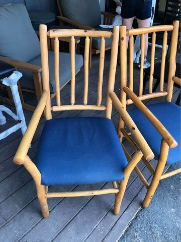Old Hickory Company Resort Rustic Handmade Chair Cover