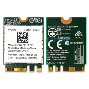 Atheros Qualcomm QCNFA344A Adattatore Bluetooth WiFi Dual Band 867Mbps 802.11ac - Foto 1 di 8