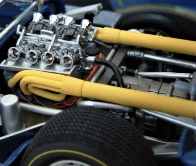 Race Car Vintage Classic Custom Concept Hot Rod Promo Model Carousel BLUE 1:18 - Image 1 of 4