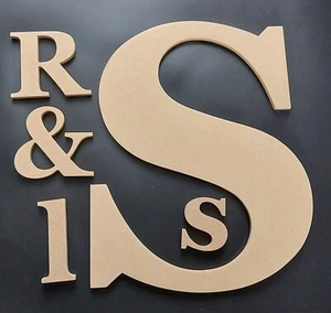 Painting and Wall brackets AVAILABLE-Wooden letters-MDF-Hand made-5 sizes-George - Picture 1 of 8