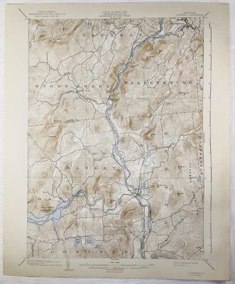 Luzerne NY Topography Map Corinth, Hadley, Stony Creek, Warrensburg, Thurman Day - Image 1 of 4