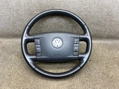 Lederlenkrad 7L6419091S 7L6880201EN VW Touareg I 7L 3.6 FSI 09.1856.048 - Bild 1 von 4