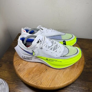 Nike ZoomX Vaporfly Next% 2 White White Volt Men's Size 11 Shoes CU4111-103 - Picture 1 of 8