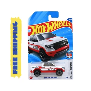 Hot Wheels 2020 #39 RAM 1500 REBEL White Color #3/5 HW First Response FREESHIP! - Picture 1 of 6