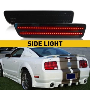 Smoke Led Lens Side Fender Marker Light Lamps Fit For 2005-2009 Ford Mustang - Picture 1 of 11