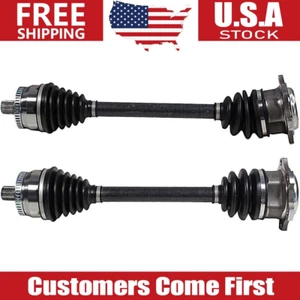 For Audi A4 Base Sedan 1.8L Auto Trans 1997-00 Front LH & RH Pair CV Axle Shaft - Picture 1 of 12