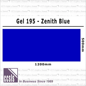 Clear Color 195 Filter Sheet - Zenith Blue - Bild 1 von 2