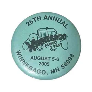 26° Annuale Winnebago Moto Fest Minnesota 2005 Pulsante Vintage A78 - Foto 1 di 3