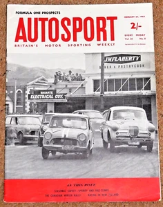 Autosport 23 Feb 1962* F1 PROSPECTS - HILLCLIMB REVIEW - CANADIAN WINTER RALLY - Imagen 1 de 1