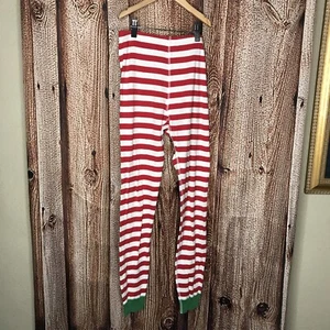 Hanna Andersson Youth Organic Cotton Red White Striped Pajama Pants Size 12 150 - Picture 1 of 3