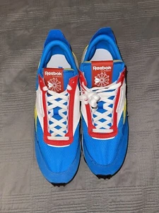 SCARPA DA CORSA UOMO REEBOK CLASSIC LEGACY FY7429 blu-giallo-bianco taglia 10,5 - Foto 1 di 11