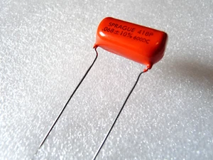 Sprague Orange Drop 418P - condensateur 0,068uF 68nF 600V 10% - 1pcs - Picture 1 of 4