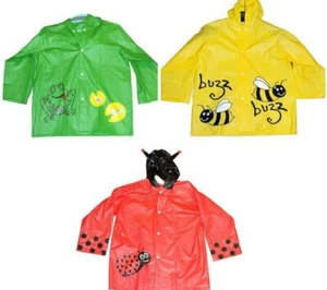 Boys Girls Children Bee Showerproof Waterproof Raincoat - Picture 1 of 6