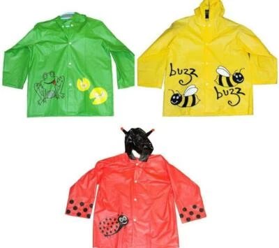 Boys Girls Children Bee Showerproof Waterproof Raincoat - Image 1 of 3