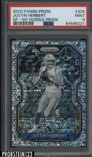 2020 Panini No Huddle Prizm SP #325 Justin Herbert Chargers RC Rookie PSA 9 MINT
