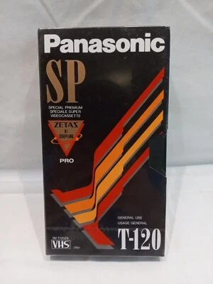Cinta VHS T120 Panasonic SP NUEVA SELLADA DE FÁBRICA Foto 1 de 3