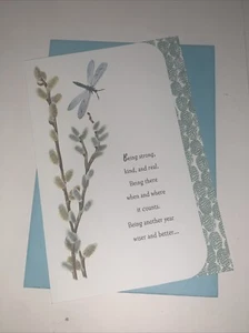 Hallmark Birthday Card: Dragonfly You’re A Strong Kind Real & Wise Great Guy - Picture 1 of 7