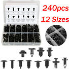 240Pcs Car Trim Clip Pin Rivet Panel Push Type Moulding Assortment Body Retainer