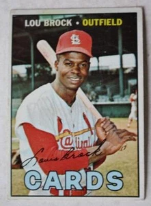 Lou Brock Outfield St Louis Cardinals 1967 Topps Card #285 UNGRADED --- - Picture 1 of 1