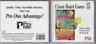 Vintage Classic Board Games (ProOne, CD-ROM, 1994) - Image 1 of 2